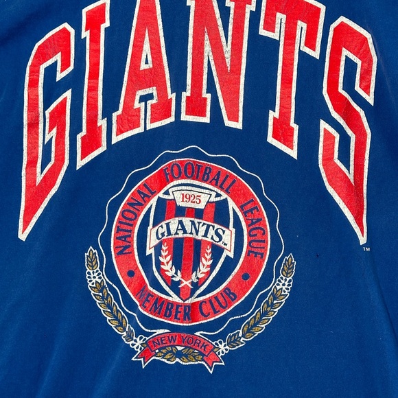 Vintage 1994 New York Giants NFL Nutmeg Blue T-Shirt Size XL USA Single Stitch - Picture 5 of 12